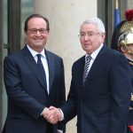 Bensalah reçu par François Hollande. D. R.